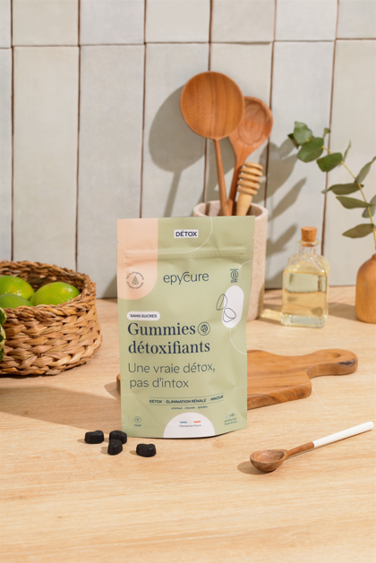 GUMMIES DETOX SANS SUCRES - 15 JOURS DE CURE - 4 gummies / jour