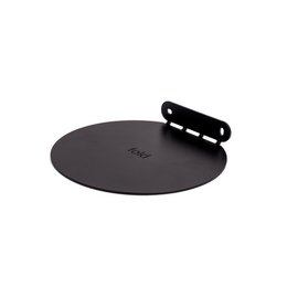 Mensola Befold rotonda, 16 cm, Nero | Scaffali da parete/stanza in acciaio minimalisti, fluttuanti, invisibili per piante, ornamenti o libri