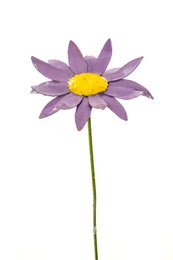 ZIMBA-ARTS FIORE MARGHERITA IN METALLO VIOLA
