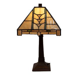 Tiffany Table Lamp 23x23x38 cm beige glas skrivebordslampe