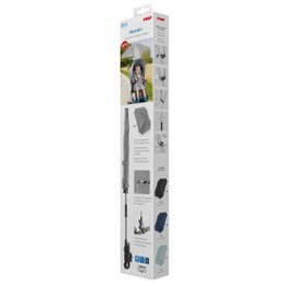 ShineSafe+ sombrilla para cochecito, gris jaspeado