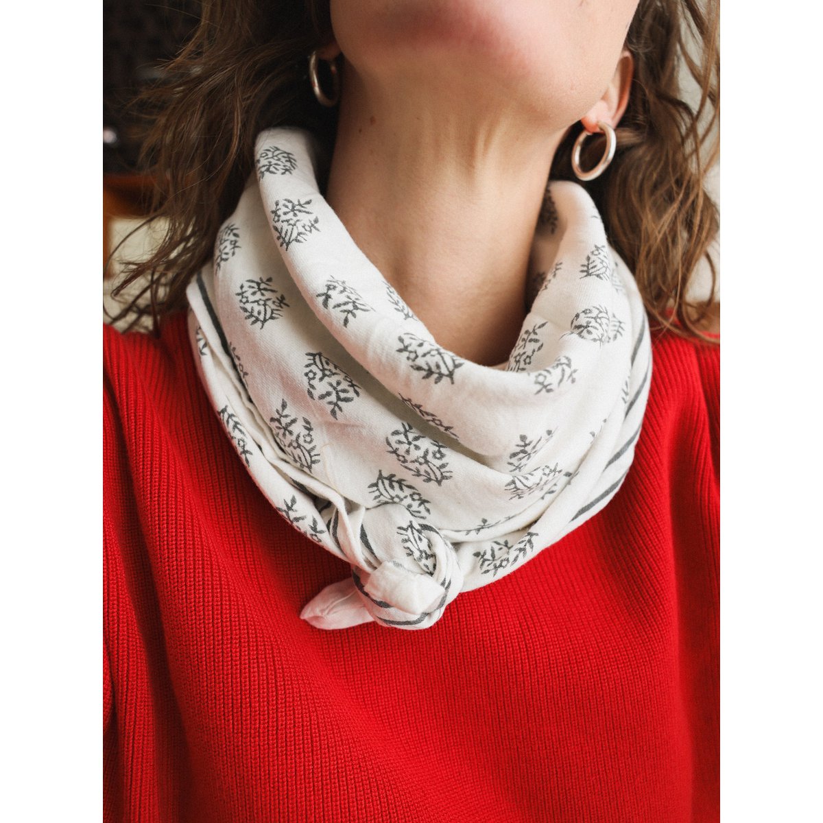 Foulard Adulte Delhi Latte 100 cm
