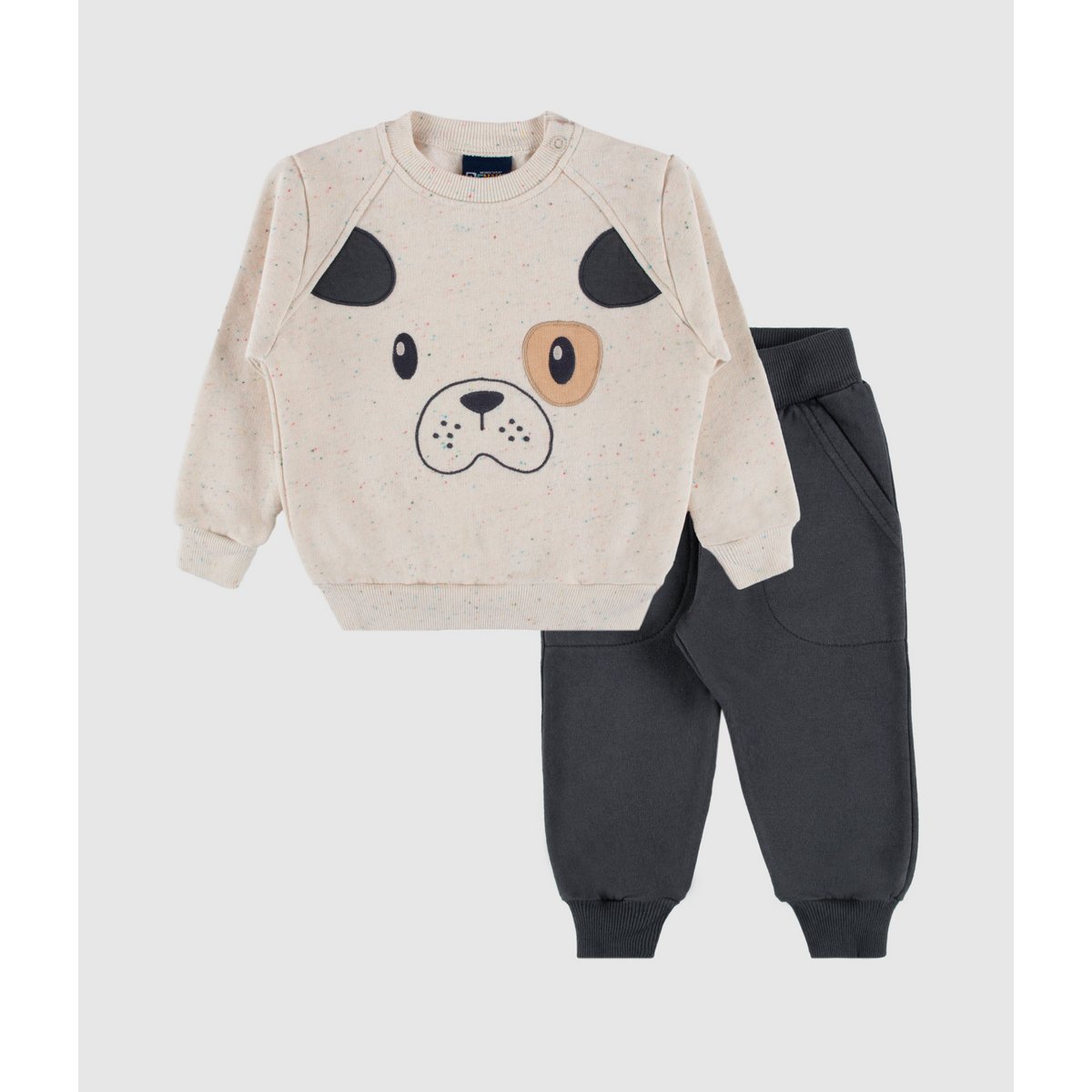 Ensemble 2 pièces bébé ours vert pin