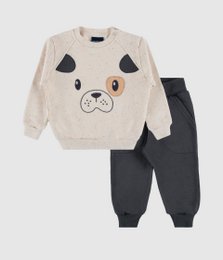 Ensemble 2 pièces bébé ours vert pin