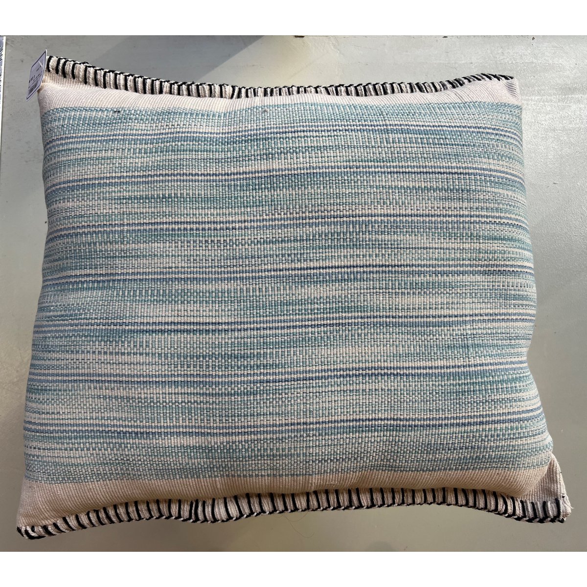 Coussin Azure - Vert Clair Crème