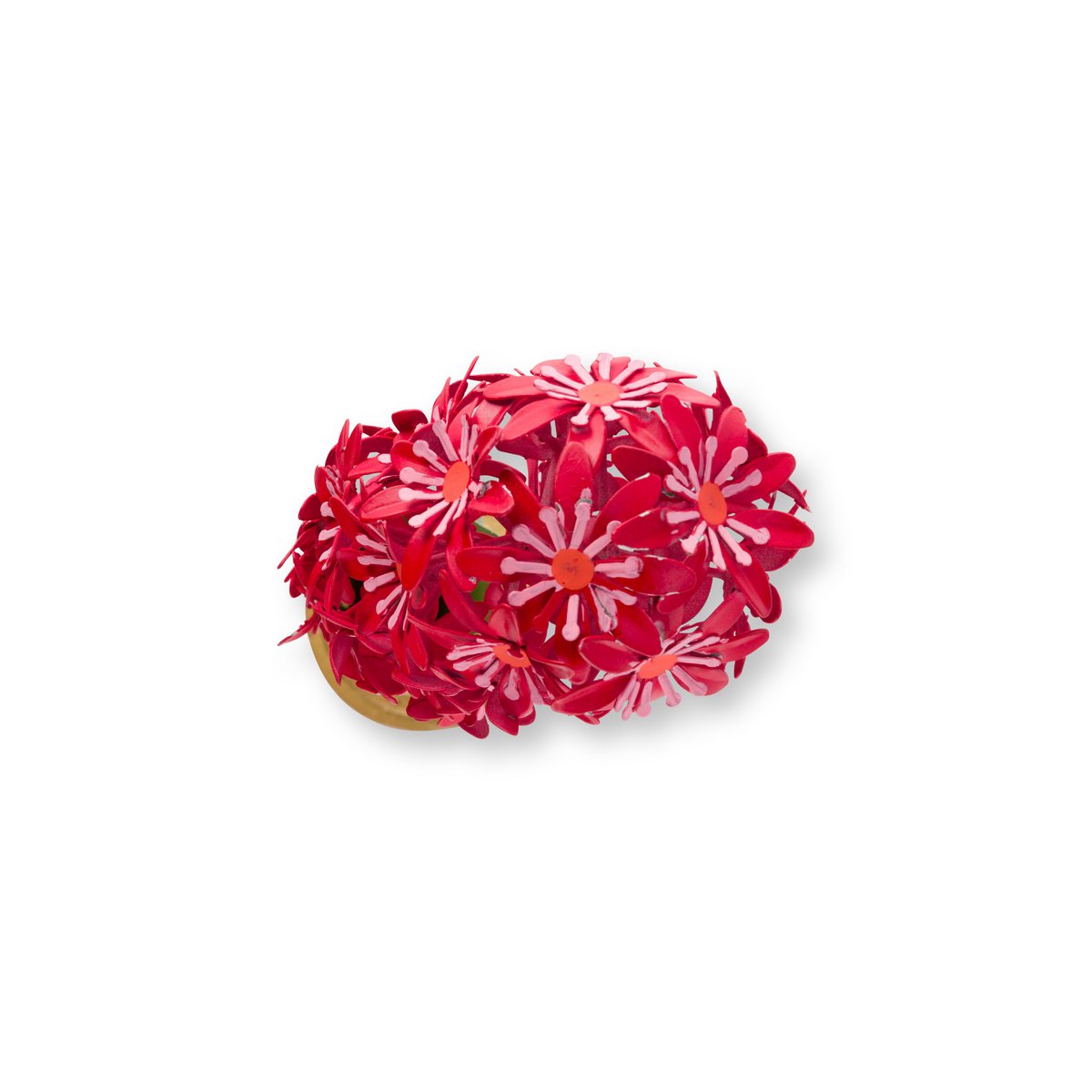Deco Flower Metal Pink 48cm
