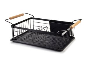 BASIC KITCHEN dish dryer 50.5x29.8x16.5CMWood handles