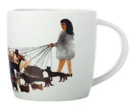 M&W FURRY FRIENDS Mug 400ml, Dog Walker, giftbox