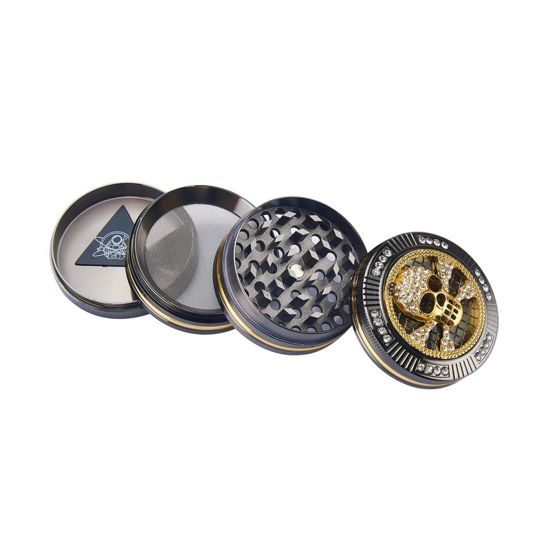 Grinder - Moulin à Herbes - Épices en Aluminium avec Tamis - 50 mm