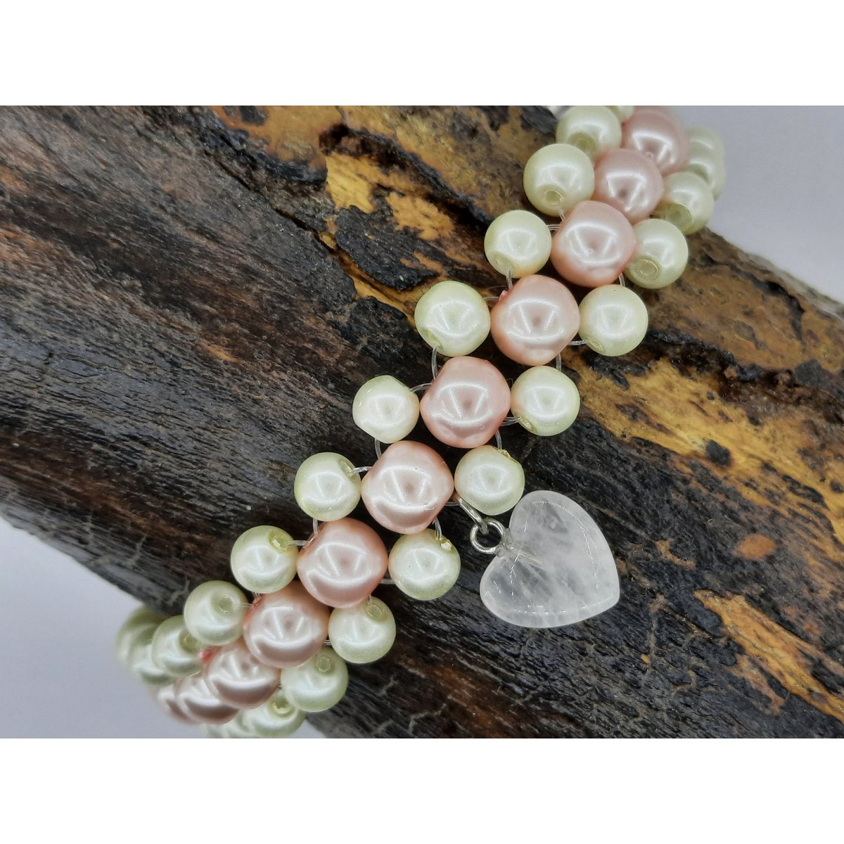 %2351 Pearl crystal bracelet