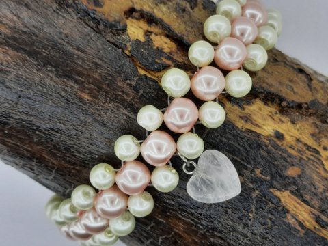 %2351 Perlenkristallarmband