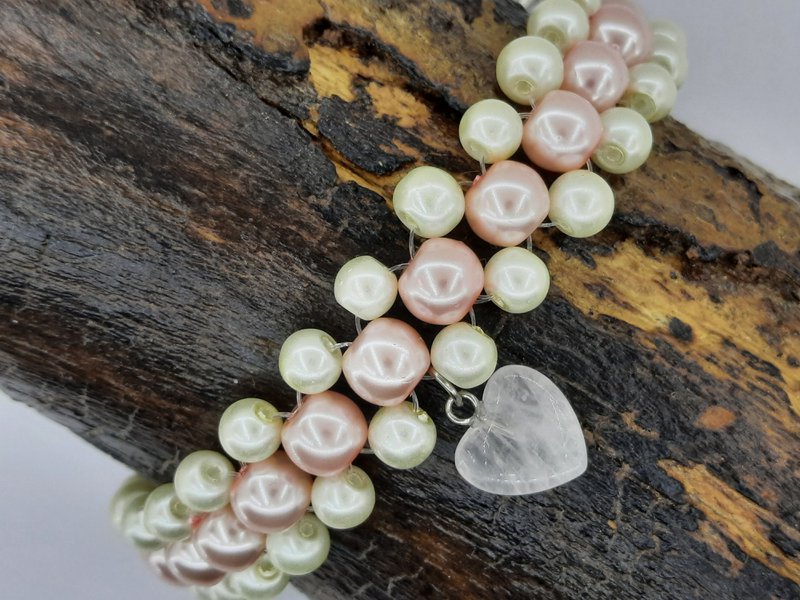 %2351 Pearl crystal bracelet