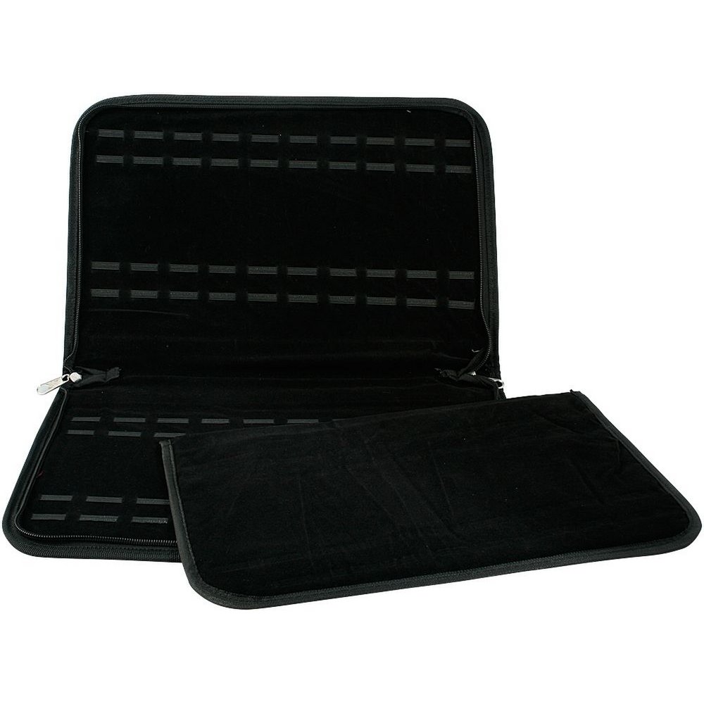 Horlogemap voor 20 horloges, zwart (zonder decoratie), afmetingen: 40 x 28,5 x 2 cm