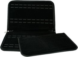 Horlogemap voor 20 horloges, zwart (zonder decoratie), afmetingen: 40 x 28,5 x 2 cm