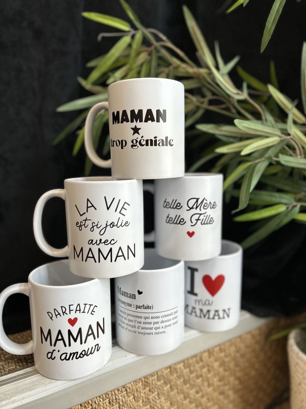 Ceramic mug Maman collection