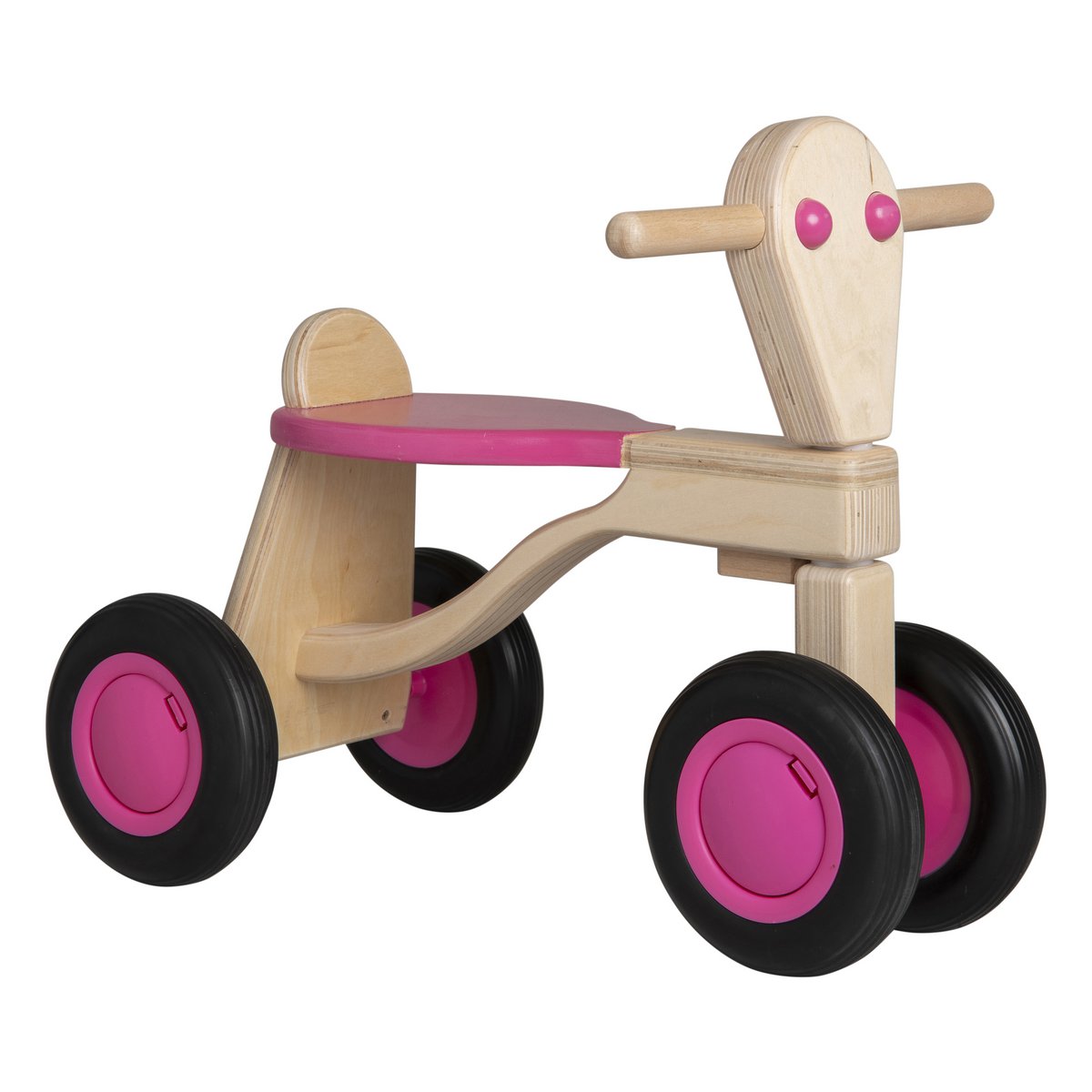 Van Dijk Toys Berken Houten Balance Bike From 1 Year - Pink