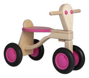 Van Dijk Toys Berken Houten Balance Bike From 1 Year - Pink