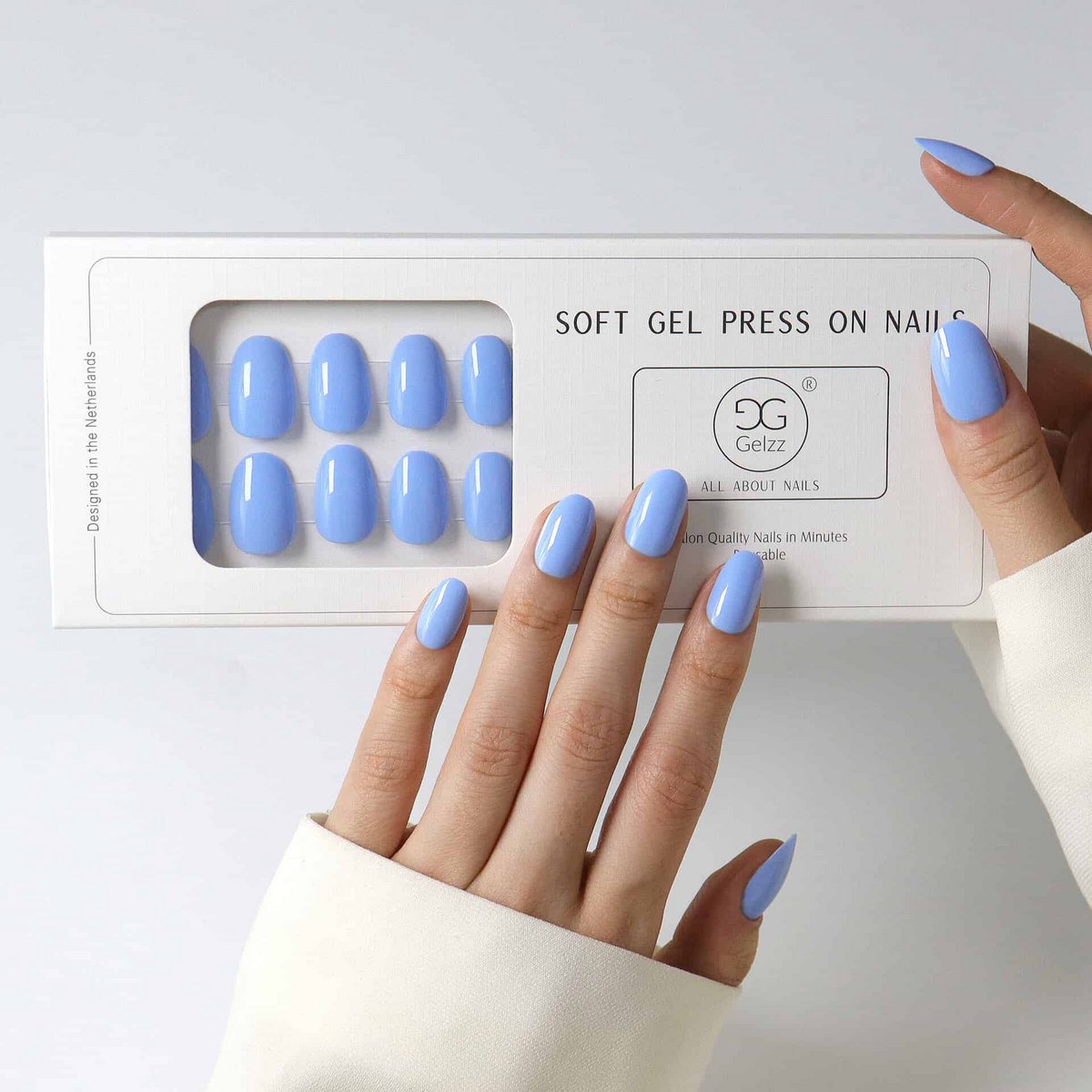 Gelzz Soft Gel Press On Baby Blue (75)