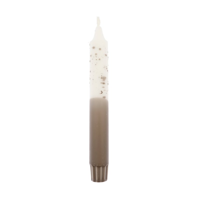 VELA CONFETTI DIP DYE BLANCO/GRIS