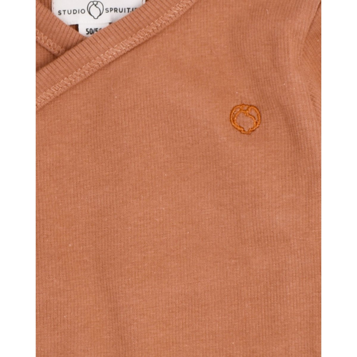 T-shirt kopertowy koniakowy