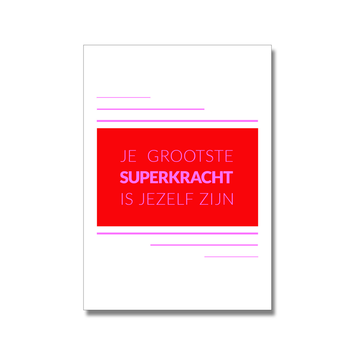 Superkracht poster A4