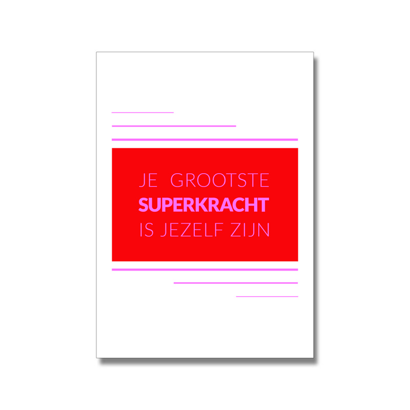 Superkracht poster A4