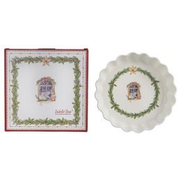 Porcelain baking dish Happy Holidays 24,5x5,5 cm