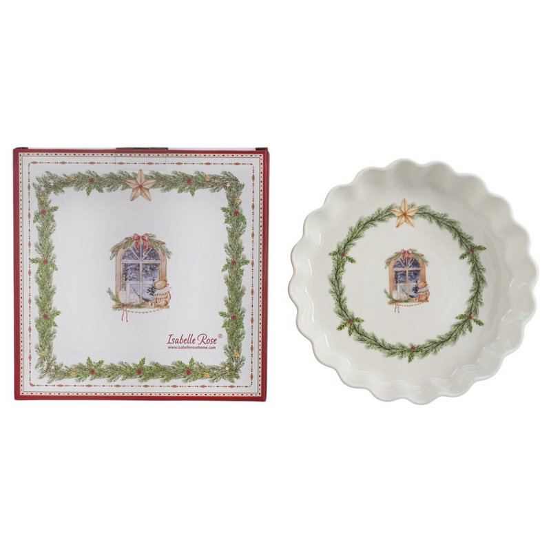 Porcelain baking dish Happy Holidays 24,5x5,5 cm