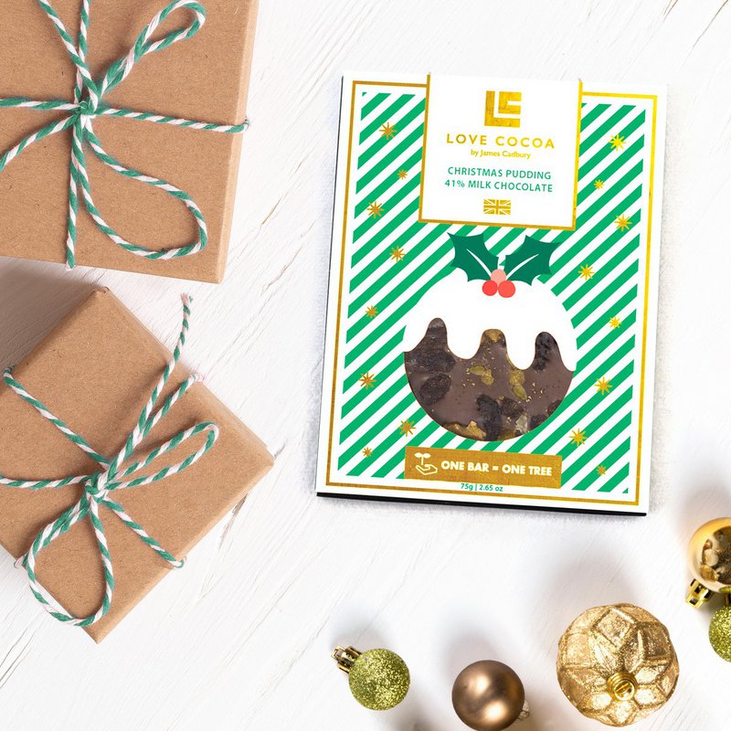 Julebudding mælkechokoladebar