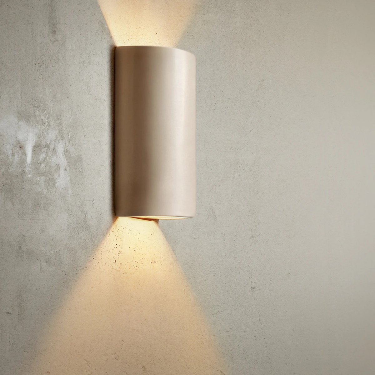 Ceramic wall lamp - Matte Taupe