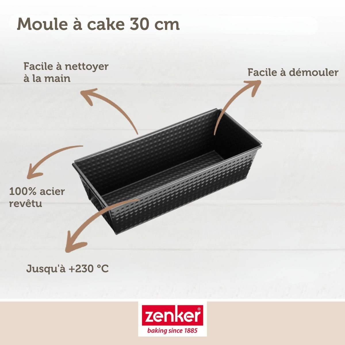 Zenker Czarna metaliczna 12-calowa forma do ciasta