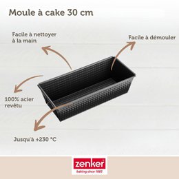 Zenker Black Metallic 12" kageform