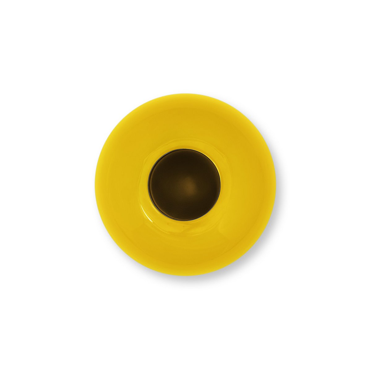 Vase Metal Yellow 23cm