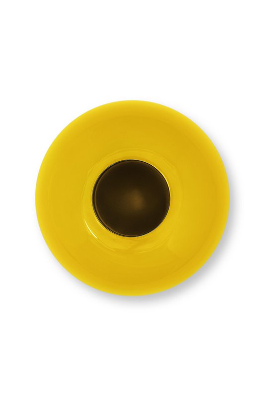 Vase Metal Yellow 23cm