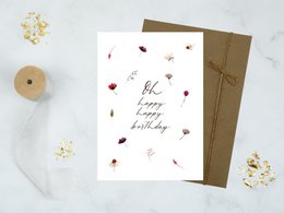 Carte d'anniversaire "Oh joyeux joyeux anniversaire"