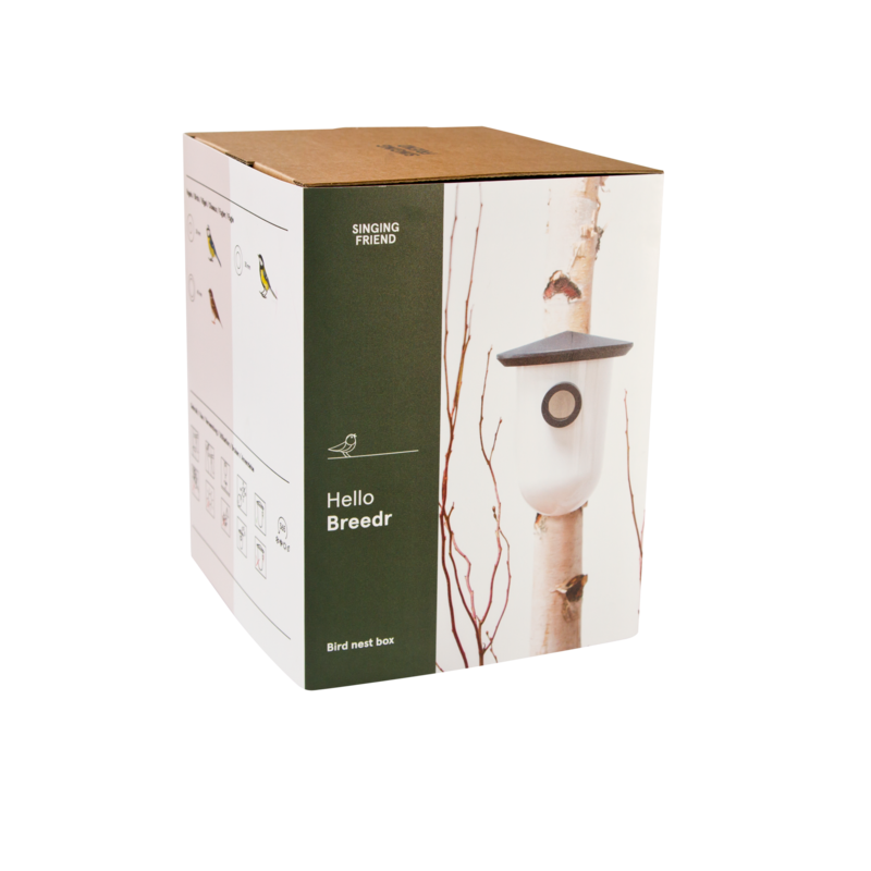 Nichoir à oiseaux en plastique Hello BreedR