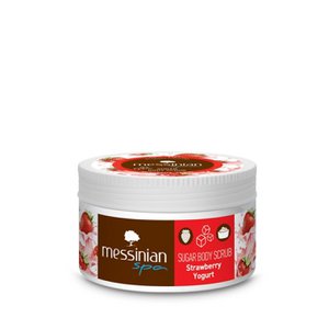 Strawberry Yoghurt Sugar Body Scrub Messinian Spa
