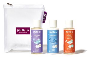 Mini ü - Travel Kit Shampoo, Conditioner En Hair-Body Wash