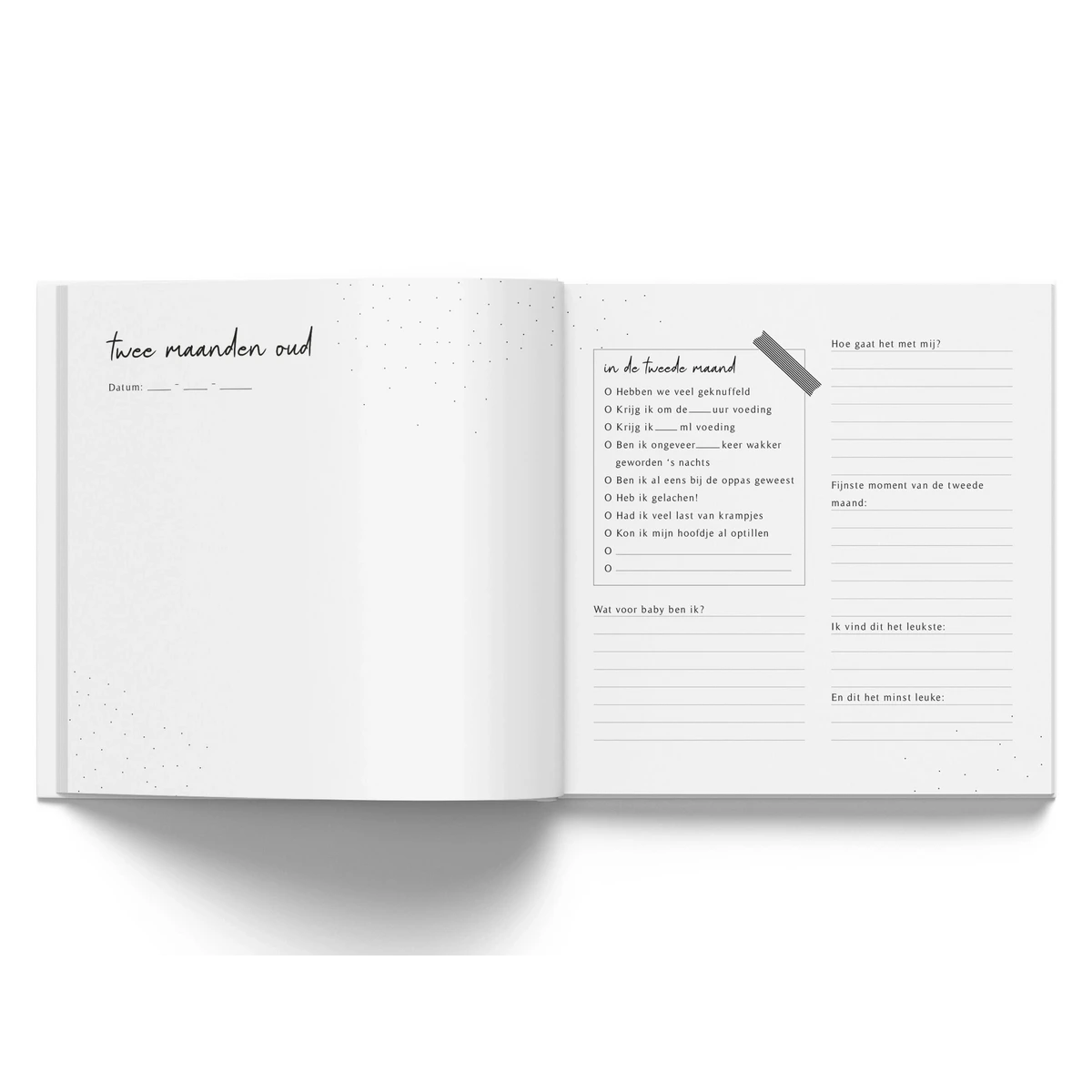 Fyllbooks Babybuch „Mein erstes Jahr“ – Leinen Taupe