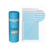 TOWEL TO GO BALI Cotton Beach Towel 180x100 cm | Quick Dry | Turquoise / Grey | with Gift Box