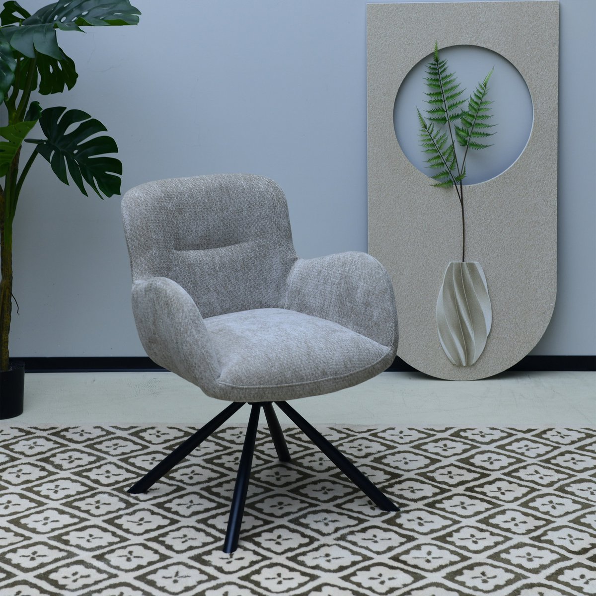 Leta Draaistoel - Beige - Lapponia