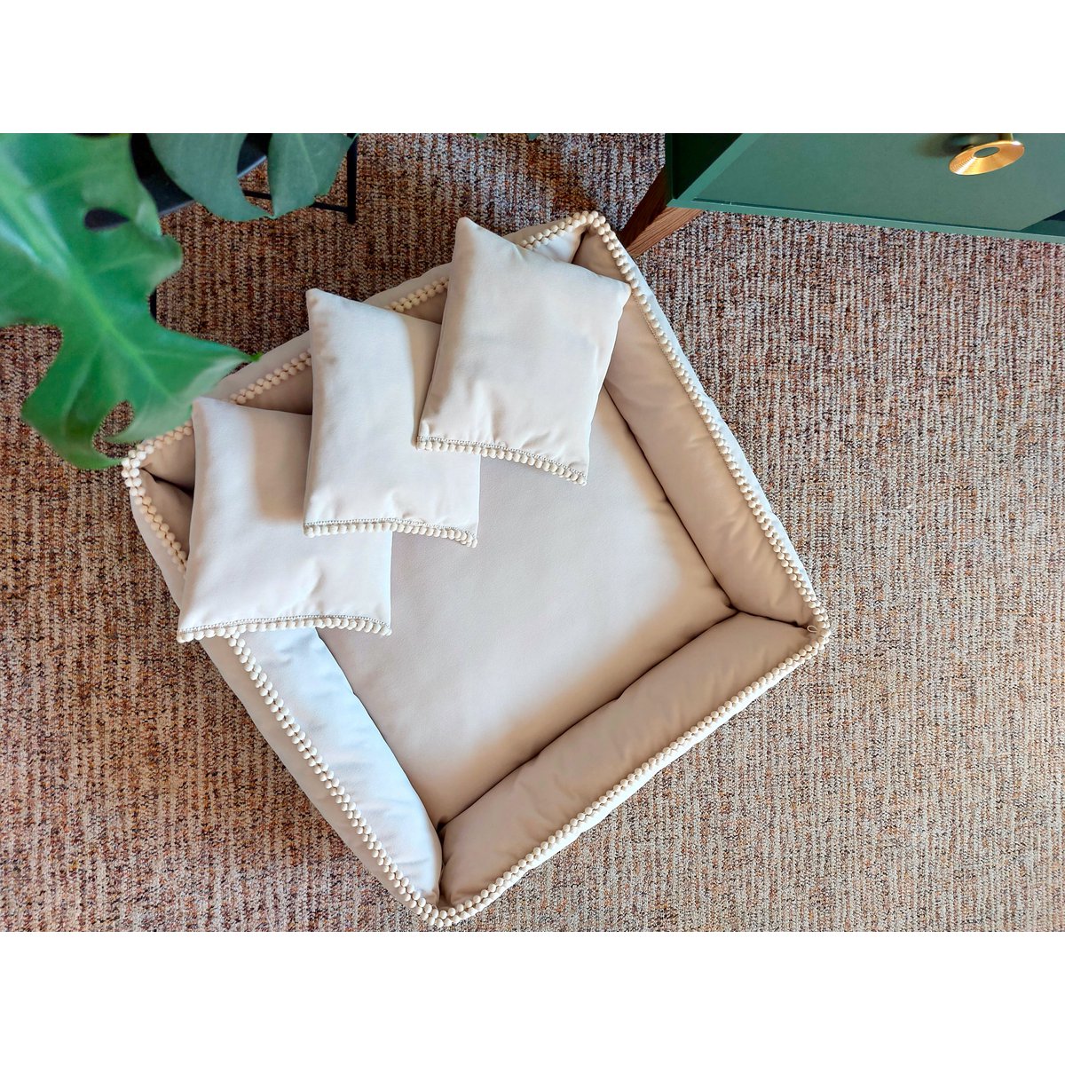 Cama para mascotas de lujo hecha a mano