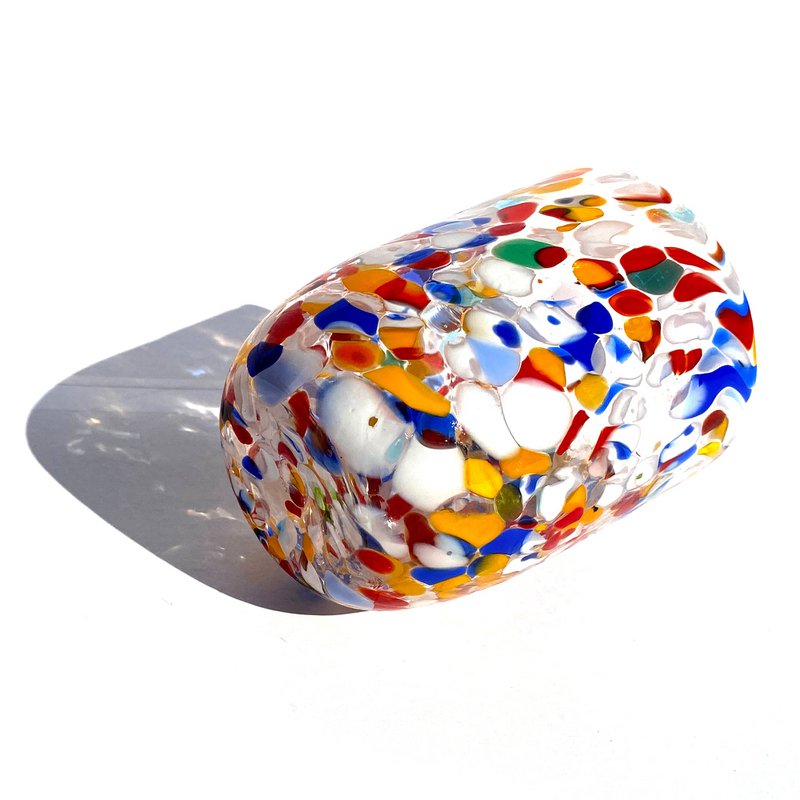 Canova glass glasses of Murano glass, made on the island of Murano, blow and handmade by masters Vetrai - Special Edition - 380 ml.