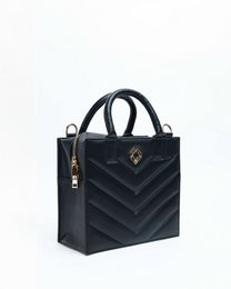 Boxbag Icon Corn Leather Black