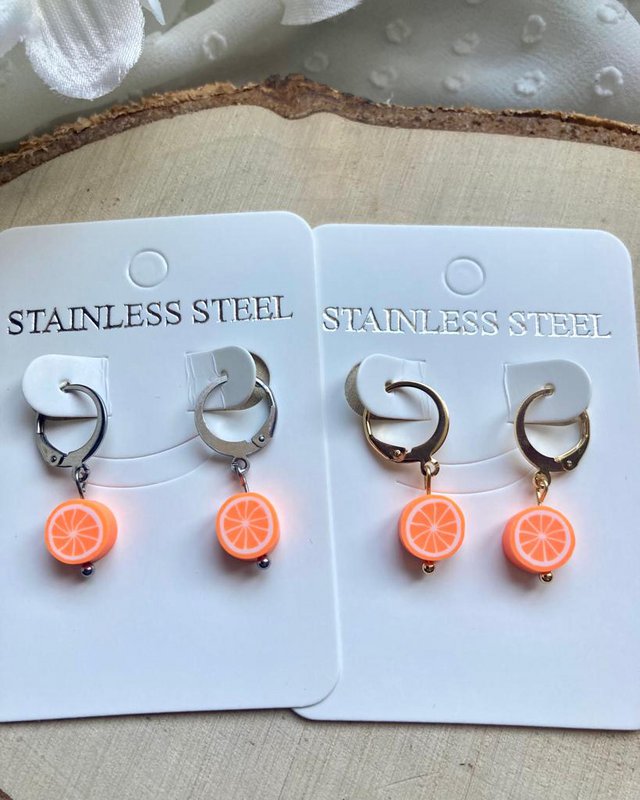 Clay Earrings Oranges 🍊