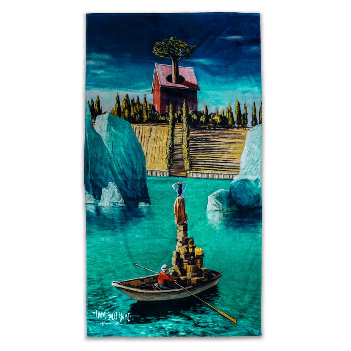 Beach towel Home Sweet Home - Algis Kriščiūnas