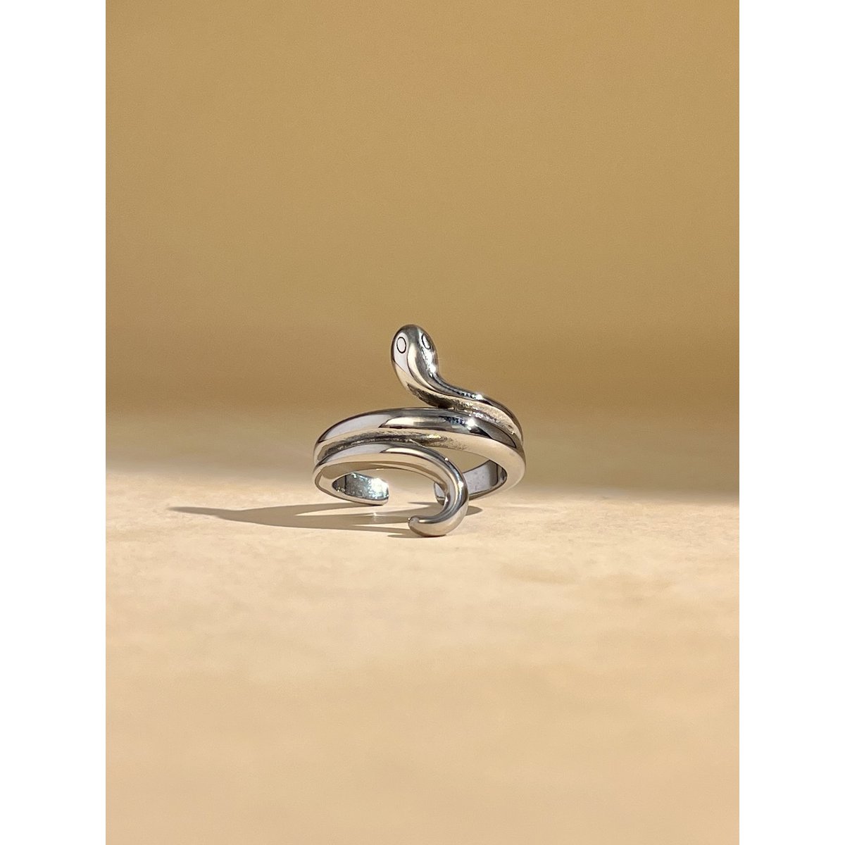 Adjustable snake ring - stainless steel