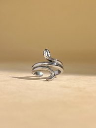 Bague Serpent Ajustable – Acier Inoxydable