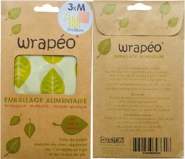 Ceras vegetales wrapéo - juego de 3 M - 25x28 cm -