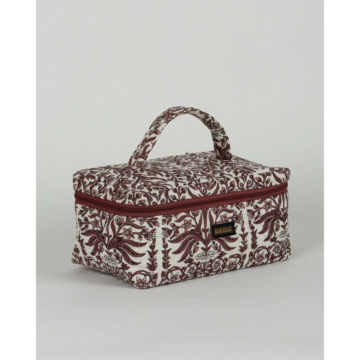 La trousse vanity matelassée maquillage Vale marron